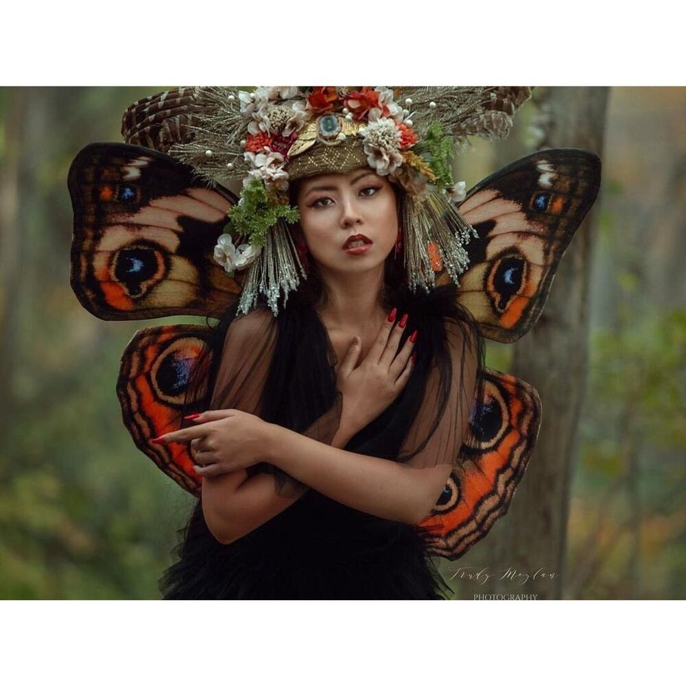 Buckeye Butterfly Costume Wings Costume for Renaissance Festivals Medium Size